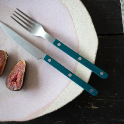 Bistrot Vintage Uni, Bleu canard*Sabre Paris Cheap