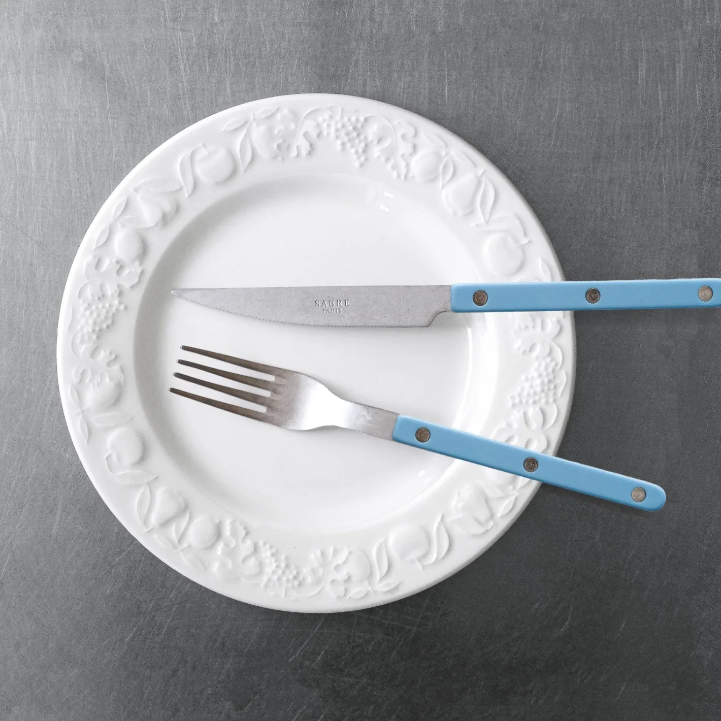 Bistrot Vintage Uni, Bleu pastel*Sabre Paris Flash Sale