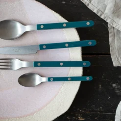 Bistrot Vintage Uni, Bleu canard*Sabre Paris Discount